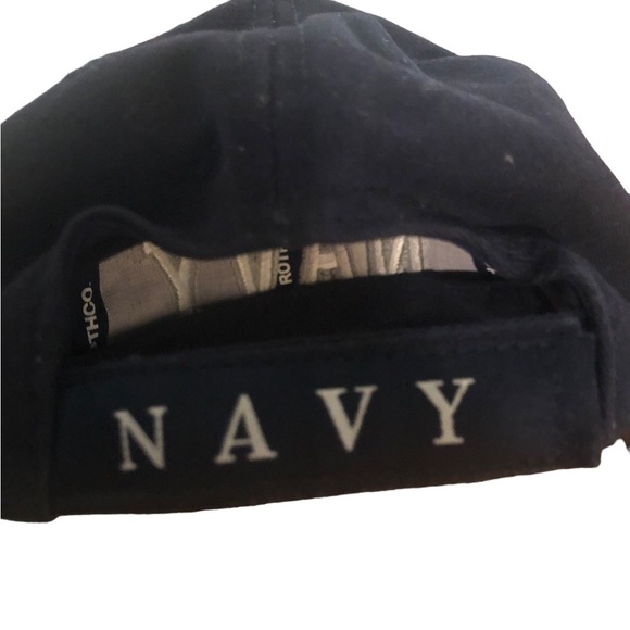 Rothco NAVY Embroidered Baseball Cap Hat Logo Back Hoop Loop Adjustable OS Navy - Picture 3 of 5